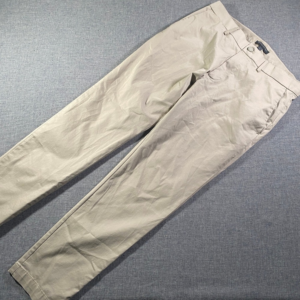 Banana Republic Slim Fit Chinos Khaki Pants Mens 31x30 Cotton Blend Casual Dress